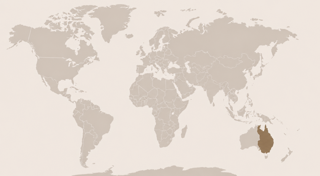 Zone de répartition de Pogona vitticeps (Agame barbu)